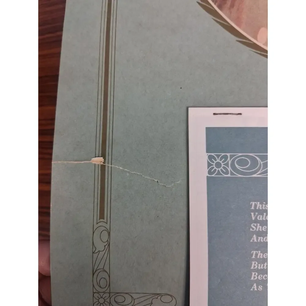 1924 Calendar Claudia O.H. Vivell Co. Antique Day Tracker Beautiful Victorian